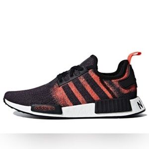 Adidas NMD R1 Stencil Pack Red Youth Boy Grade School Activewear Running Shoes